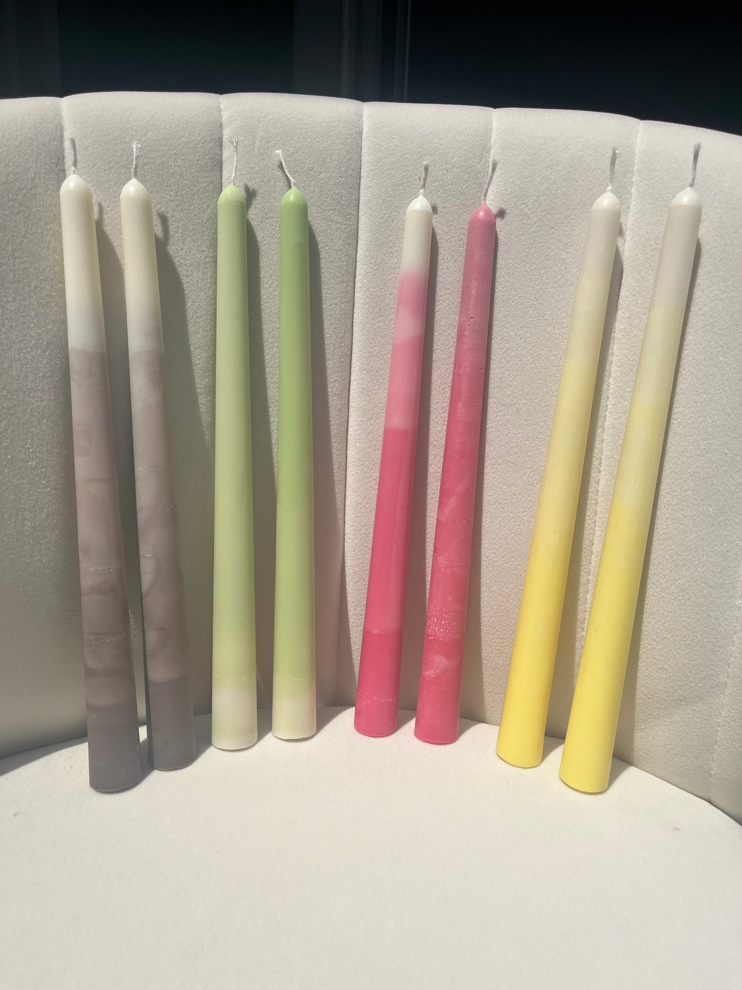 Ombre Taper Soy Wax Candle (pair of two)